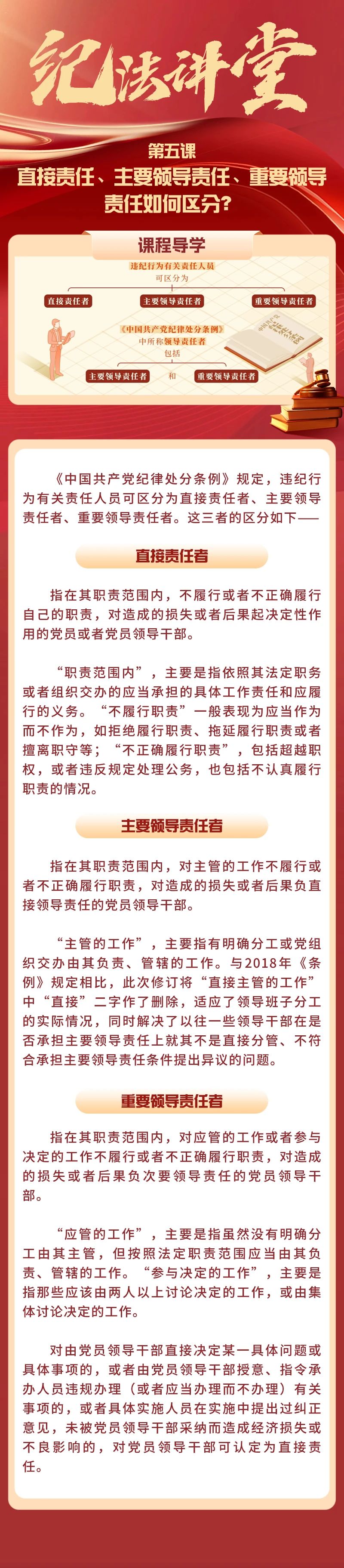 直接責任、主要領導責任、重要領導責任如何區分？